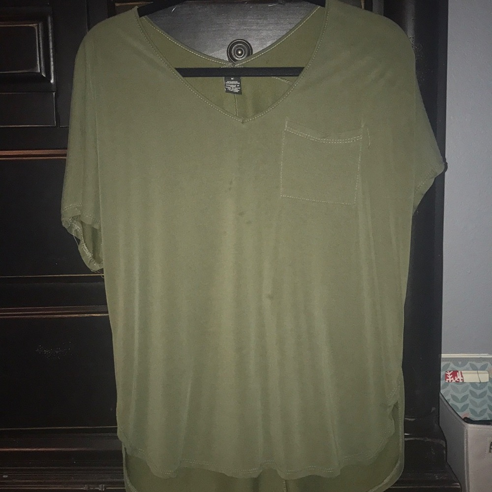 Green blouse